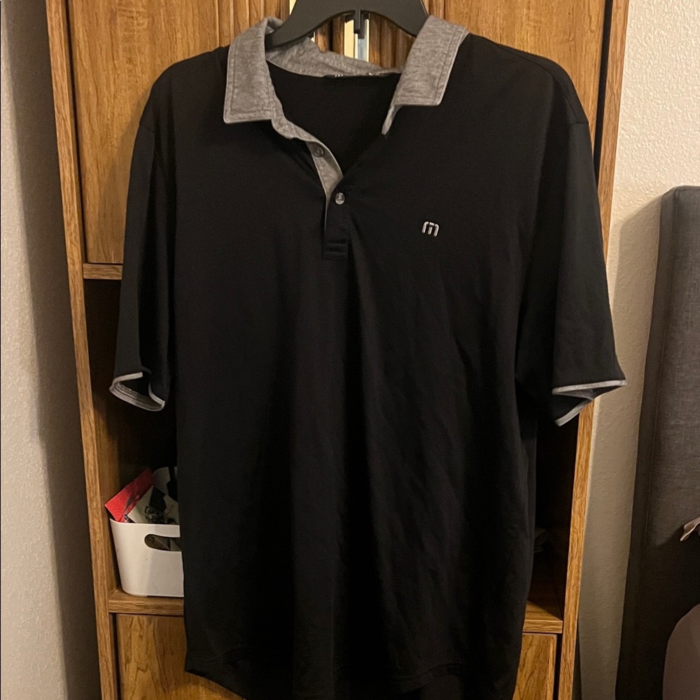 Travis Matthew size XL black and gray polo